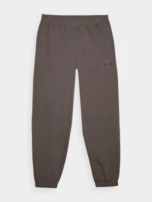 Spodnie dresowe joggery męskie - brązowe 4F