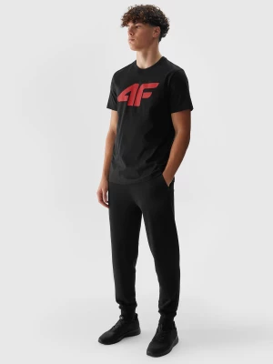 Spodnie dresowe joggery męskie - czarne 4F