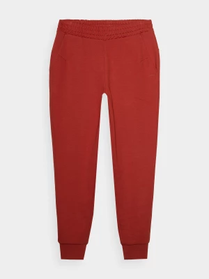 Spodnie dresowe joggery męskie - czerwone Outhorn