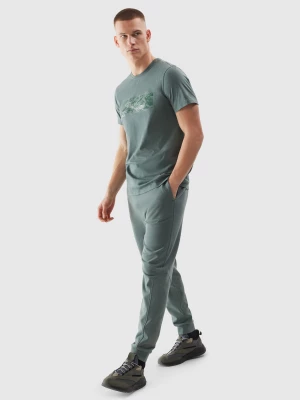 Spodnie dresowe joggery męskie - khaki 4F