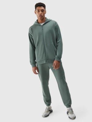 Spodnie dresowe joggery z bawełny organicznej męskie - khaki 4F