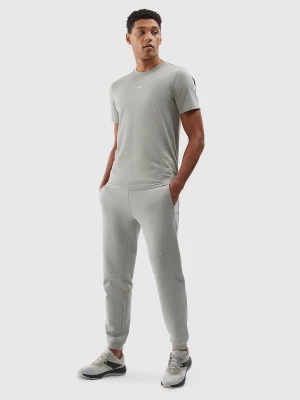 Spodnie dresowe joggery z bawełny organicznej męskie - szare 4F