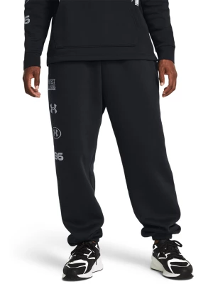 Spodnie dresowe męskie Under Armour UA Essential Flc Nov Puddle - czarne