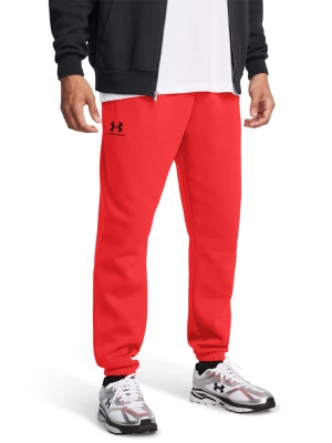 Spodnie dresowe męskie Under Armour UA Essential Fleece Jogger - czerwone