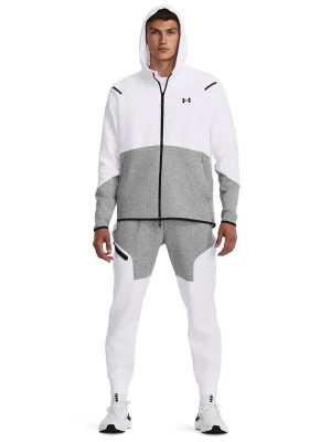 Spodnie dresowe męskie Under Armour UA Unstoppable Flc Joggers - białe