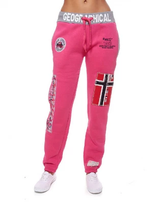 Geographical Norway Spodnie dresowe "Myer" w kolorze różowym rozmiar: L