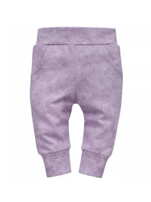 Spodnie dresowe niemowlęce fioletowe Pinokio