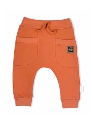 Spodnie dresowe niemowlęce Fox Club -pomarańczowe Nicol