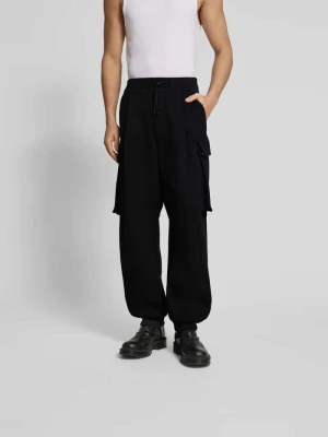 Spodnie dresowe o kroju balloon fit z kieszeniami cargo Dsquared2 Czarny