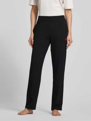 Spodnie dresowe o kroju comfort fit z mieszanki bawełny i modalu model ‘SIGNATURE’ HUGO