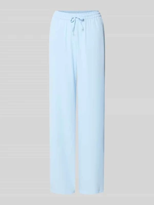 Spodnie dresowe o kroju loose fit z elastycznym pasem i troczkiem JJXX