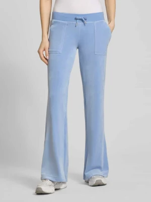 Spodnie dresowe o kroju niski stan z wpuszczanymi kieszeniami model 'LAYLA' Juicy Couture