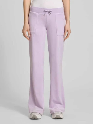 Spodnie dresowe o kroju niski stan z wpuszczanymi kieszeniami model 'LAYLA' Juicy Couture