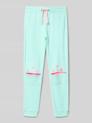 Spodnie dresowe o kroju regular fit z elastycznym pasem BLUE SEVEN
