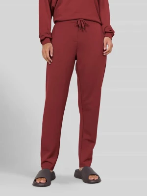 Spodnie dresowe o kroju regular fit z mieszanka modalu model 'SC-BANU 157' Soyaconcept Bordowy