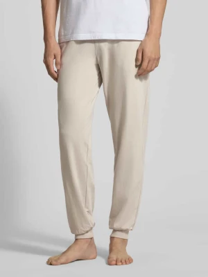 Spodnie dresowe o kroju regular fit z mieszanki bawełny Boss