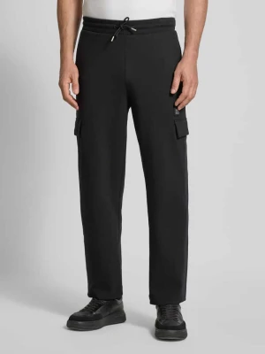 Spodnie dresowe o kroju regular fit z mieszanki bawełny model ‘DANOVOPAN’ HUGO