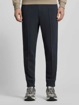 Spodnie dresowe o kroju regular fit z mieszanki bawełny model ‘JOIN HADIKO’ BOSS Green