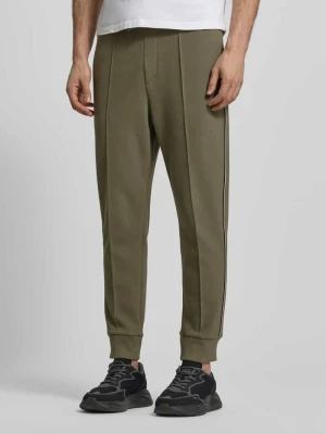 Spodnie dresowe o kroju regular fit z mieszanki bawełny model ‘JOIN HADIKO’ BOSS Green