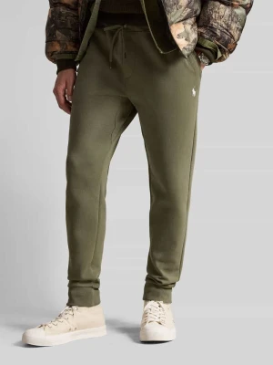 Spodnie dresowe o kroju regular fit z mieszanki bawełny Polo Ralph Lauren Oliwkowy