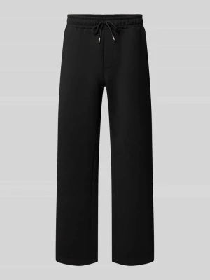 Spodnie dresowe o kroju regular fit z mieszanki materiałów model 'BILL LEGACY' Jack&Jones Czarny