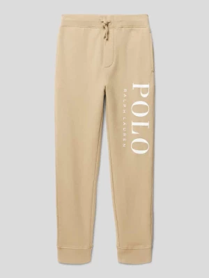 Spodnie dresowe o kroju regular fit z nadrukiem z logo Polo Ralph Lauren Teens