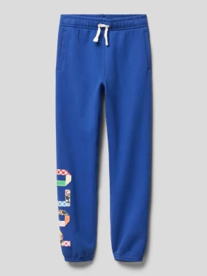 Spodnie dresowe o kroju regular fit z naszywkami z logo Polo Ralph Lauren Kids