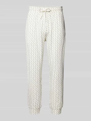 Spodnie dresowe o kroju regular fit z zaznaczonym rozporkiem Armani Exchange