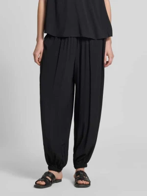 Spodnie dresowe o kroju relaxed fit z czystej wiskozy model 'Radia' Soyaconcept