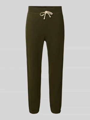 Spodnie dresowe o kroju relaxed fit z mieszanki bawełny Polo Ralph Lauren Oliwkowy