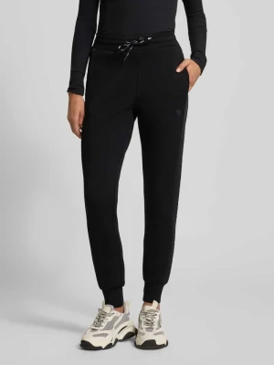 Spodnie dresowe o kroju slim fit z elastycznym pasem model ‘ALLIE SCUBA’ Guess Activewear