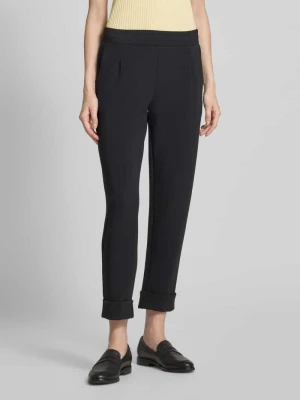 Spodnie dresowe o kroju slim fit z kontrafałdą Christian Berg Woman