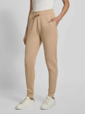 Spodnie dresowe o kroju slim fit z mieszanki bawełny z tunelem Armani Exchange