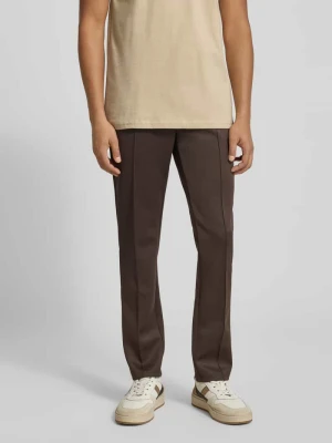 Spodnie dresowe o kroju slim fit z przyszytymi kantami Les Deux