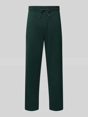 Spodnie dresowe o kroju straight fit model 'BRADLEY' Jack&Jones Ciemnozielony