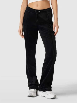 Spodnie dresowe o kroju straight fit z detalem z logo model ‘TINA’ Juicy Couture