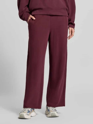 Spodnie dresowe o kroju straight fit z elastycznej mieszanki bawełny American Vintage Bordowy