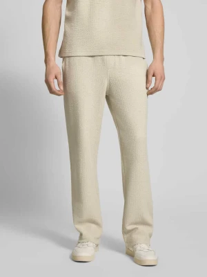 Spodnie dresowe o kroju straight fit z elastycznym pasem JAKE*S STUDIO MEN