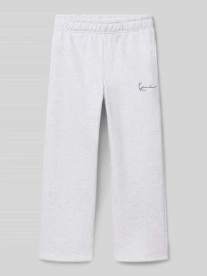 Spodnie dresowe o kroju straight fit z nadrukiem z logo Karl Kani