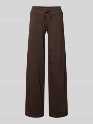 Spodnie dresowe o kroju straight fit z tunelem REVIEW