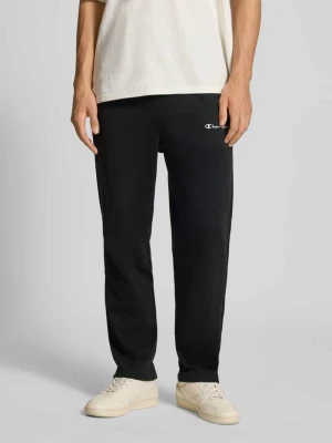 Spodnie dresowe o kroju straight fit z wyhaftowanym logo model ‘Icons’ Champion