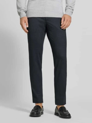 Spodnie dresowe o kroju tapered fit z dodatkiem wiskozy model 'Phil' BRAX Granatowy