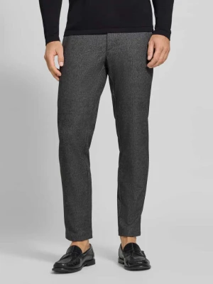 Spodnie dresowe o kroju tapered fit z dodatkiem wiskozy model 'Phil KBE' BRAX Antracytowy