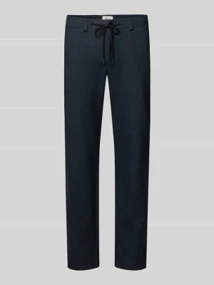 Spodnie dresowe o kroju tapered fit z dodatkiem wiskozy model 'Phil KBE' BRAX Granatowy