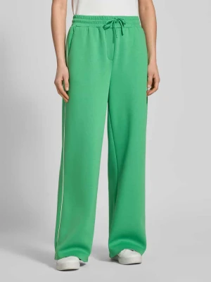 Spodnie dresowe o szerokim kroju z elastycznym pasem model ‘KATE NEO’ Ichi