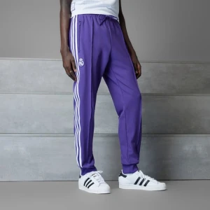 Spodnie dresowe Real Madrid Terrace Icons Adidas purpurowy