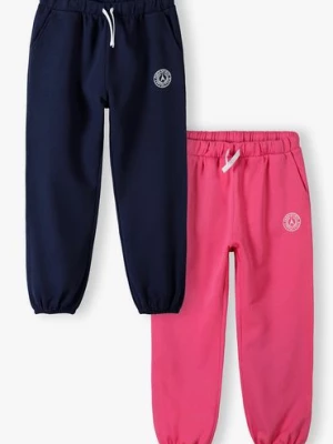 Spodnie dresowe różowe i granatowe - Limited Edition