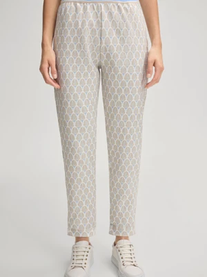 Spodnie dresowe Tulla w kolorze kremowo-beżowo-jasnoniebieskim Joop