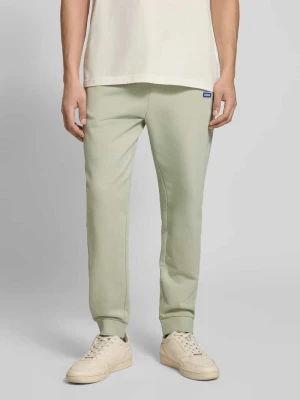 Spodnie dresowe w kroju relaxed fit z czystej bawełny Model 'NAPIN`' Hugo Blue