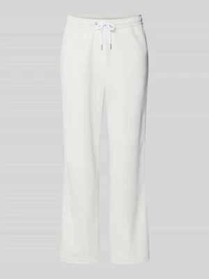 Spodnie dresowe wide leg z elastycznym pasem Pegador